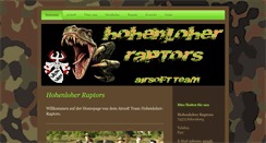 Desktop Screenshot of hohenloher-raptors.com